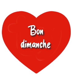 Gif animé Bon dimanche coeur